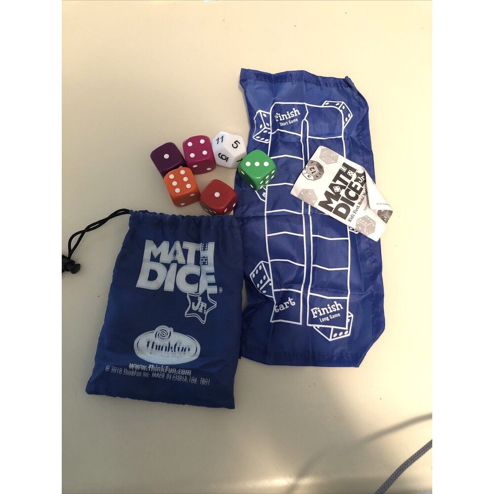 ThinkFun Math‎ Dice Jr. 6+ years 2+ Players missing circle pieces